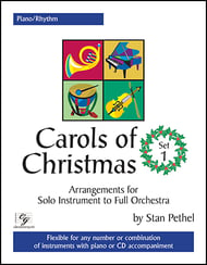 Carols of Christmas #1 Piano / Rhythm Book, Flexible Ensemble, opt. Solo EPRINT cover